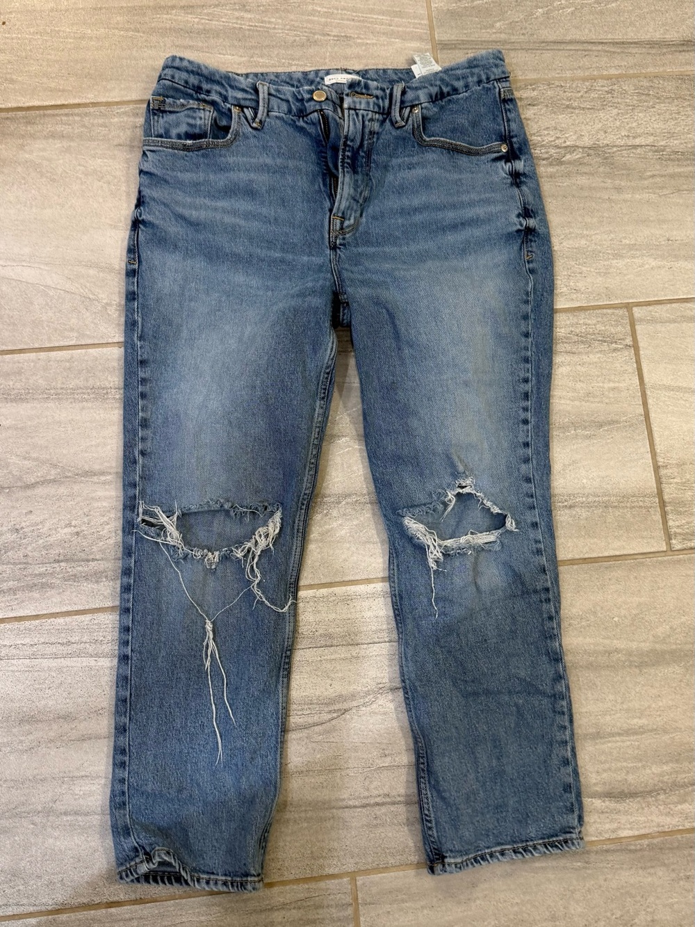 Good American Straight Leg Jeans Size 12/31